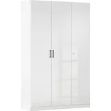 Rauch Mehrzweckschrank MINOSA 136 x 210 x 41 cm Alpinweiß/Hochglanz Weiß