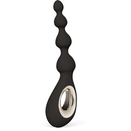 LELO SORAYA Beads, Anal Vibrator mit Perlen und Bow-Motion-Technologie sowie 8 Vibrationsmustern, Anal Kugeln, Black