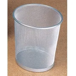 Papierkorb Mesh H2518500 26,5x28cm 15l rund Metall silber - silber