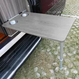 Wohnmobil-Wandklapptisch, Wandtisch, Esstisch, Klapptisch Outdoor, Klappbarer Esstisch, Ideal for Wohnmobil, Reisen, Picknick, Zuhause, BüRo, Schlafsaal, Kleine RäUme ( Color : Marble black , Size : W