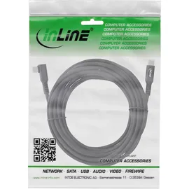 InLine USB 3.2 Gen.1 Kabel, USB-C Stecker/Stecker gewinkelt für VR, schwarz, 5m
