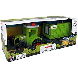 Happy People 34590 - Spielzeug-Traktor mit Anhänger grün 1:32