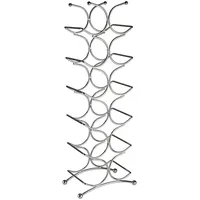 JUSTINUS Flaschenregal 15 x 25 x 69,5 cm Silbergrau