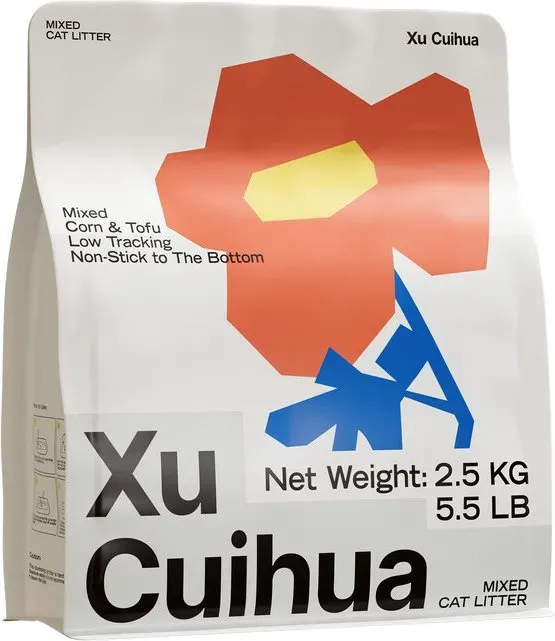 XUCUIHUA Tofu- und Pflanzen-Mischung Katzenstreu 2.5kg