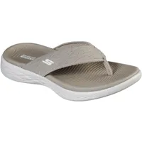 Skechers On-The-go 600 Sunny Damen-Flip-Flop, Taupe, 36 EU - 41 EU