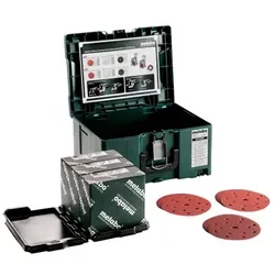 metaBOX Schleifmittel-Set "multi-hole", Ø 150 mm, Serie "professional", für Holz + Metall (626756000)