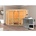 Sauna Alcinda 2 mit Bio-Ofen externe Stg.LED-Dachkranz Natur