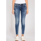 Gang Skinny-fit-Jeans »94 Faye Cropped«, Gr. 32, N-Gr, mid blue authentic, , 57025354-32 N-Gr