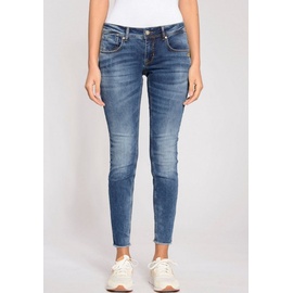 Gang Skinny-fit-Jeans »94 Faye Cropped«, Gr. 32 N-Gr, mid blue authentic, , 57025354-32 N-Gr