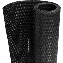vidaXL Balkonverkleidung 100 x 90 cm Schwarz Rattan