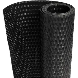vidaXL Balkonverkleidung 100 x 90 cm Schwarz Rattan