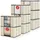 luxuskollektion Aufbewahrungstasche 90L 8er Deckel Griffe Unterbett 90L x 8 Beige