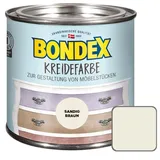 Bondex Kreidefarbe Sandig Braun 0,5l, leichte Verarbeitung, verschiedene Farben