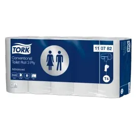 Tork Toilettenpapier T4 Advanced · 110782 3-lagig,Dekorprägung TORK