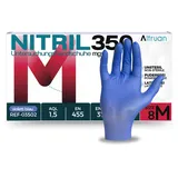 altruan NITRIL350 Nitril Handschuhe, Einmalhandschuhe, blau - 100 Stück, Größe M
