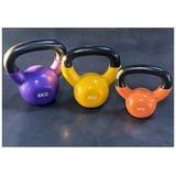 Markenwarenshop-Style Kettlebell Kettlebell Professional Hantel 2,4 und 6 kg mit Aufbewahrungskoffer, (Set bestehend aus 3 Hanteln)