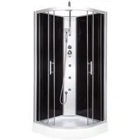 Duschtempel Dusche  90x90 cm Fertigdusche Komplettdusche Duschkabine - Grau