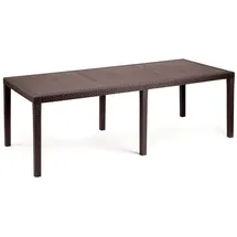 Dmora Gartentisch Roma 150/220 x 90 x 72 cm Braun