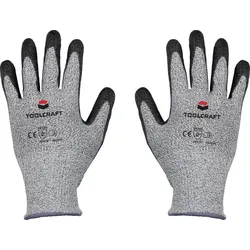 TOOLCRAFT  TO-5621601 HPPE-Faser, Polyester, Kunstfaser, Polyurethan Schnittschutzhandschuh Größe (H