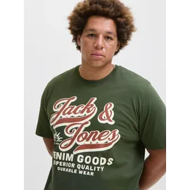 Jack & Jones PlusSize JACK & JONES Jjelogo Tee Ss Oneck 2 Col Aw25 Noos Pls - Plus Size