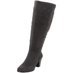Weitschaftstiefel SHEEGO "Große Größen", Damen, Gr. 42, XL-Schaft, grau, Obermaterial: 100% Polyester, klassisch, Schuhe, in 3 Schaftweiten für individuelle Passform