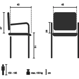 HJH Office Priority II W PU Grau