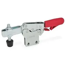 820.4-230-NLC Schnellspanner, Spannhebel horizontal, mit Verriegelung, mit senkrechtem Fuß