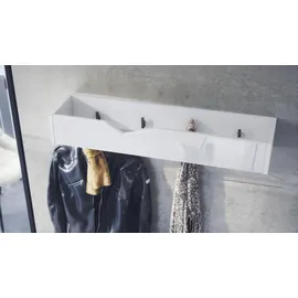 Vladon Garderobenpaneel Kolmio 83,5 x 12,5 x 21 cm Weiß