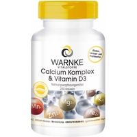 Calcium Komplex mit Vitamin D - Calcium, Magnesium & Vitamin D3 - hochdosiert - 250 Kapseln - Großpackung | Warnke Vitalstoffe