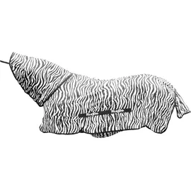 Kerbl RugBe Zebra Fliegendecke Ekzemerdecke mit Halsteil 155cm Schwarz/Weiß