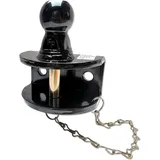 XIMPLIO Maulkupplung mit Bolzen Zugmaul für Flanschkugel Anhängerkupplung AHK - Kombimaulkupplung 90mm für ATV und Quad, Wohnmobil, US-Fahrzeug, Traktor, Transporter, LKW