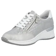 Rieker Sneaker Low Silber/Beige Damen 42
