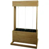 Mendler Hochbeet HWC-L72, Pflanzkasten Rankhilfe Pflanzkübel Blumenkasten, 145x85x50cm Outdoor Tanne Holz FSC®, braun