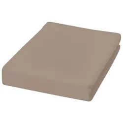 Jersey Spannbetttuch 180-200 x 200 cm beige