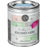 My COLOR Room Shabby Chic Kreidefarbe 750 ml - Rauchblau - Küchenmöbellack und Möbelfarbe ohne Schleifen. Wasserbasiertes Chalk Paint, für Holz & mehr mit hoher Deckkraft u. schnell trocknend