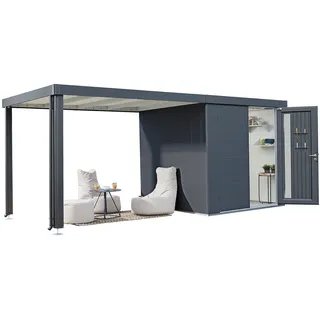 Biohort Seitendach zu Gerätehaus Neo Gr. 2A/2B/2C/2D dunkelgrau-metallic