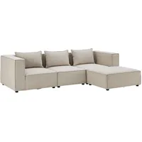 Juskys modulares Sofa Domas L - Couch Wohnzimmer -