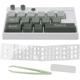 Beleuchtete Mechanische Tastatur Mit Selbstklebenden Ziffern Für Büro Und Zuhause, Grün