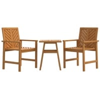 vidaXL 3-tlg. Garten-Lounge-Set Massivholz Akazie