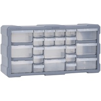 Tidyard Multi Schubladen Organizer mit 22 Schubladen Sortimentskasten Kleinteilemagazin Aufbewahrungseinheit Werkzeugschrank Bastelbox Werkzeug-Organizer Sortierkasten Sortimentskoffer 49x16x25,5 cm