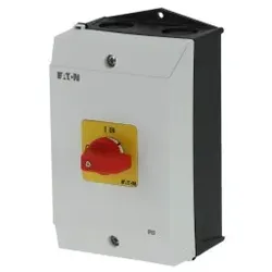 Eaton 199930 EIN-AUS-Schalter, 3-polig, 40 A, NOT-AUS-Funktion, Aufbau P1-40/I2-RT
