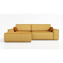 mebloland Ecksofa TOR mit Schlaffunktion. Farbe: Mustard. - Gelb