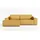mebloland Ecksofa TOR mit Schlaffunktion. Farbe: Mustard. - Gelb