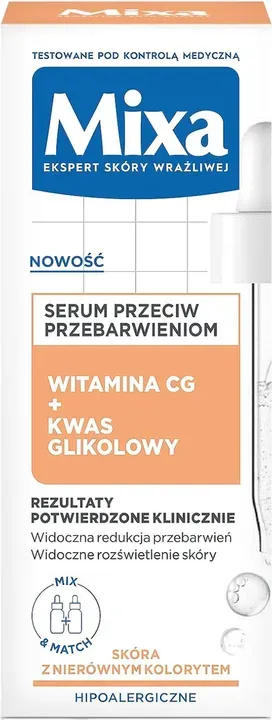 Mixa Anti-Pigmentflecken Gesichtsserum mit Vitamin Cg und Glykolsäure