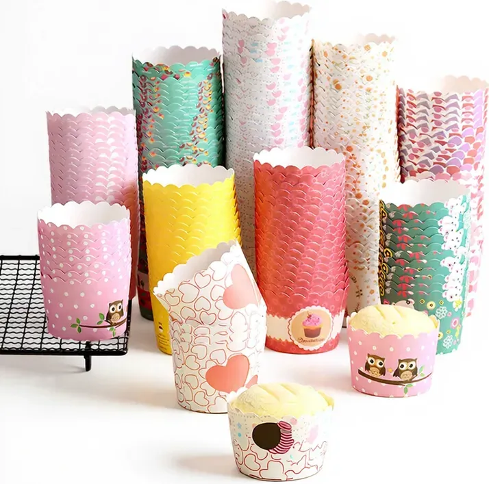 BJ 100 Papier-Cupcake-Förmchen – Backutensilien für Kuchenbacken