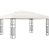 vidaXL Pavillon 3 x 4 m inkl. 4 Seitenteile Creme