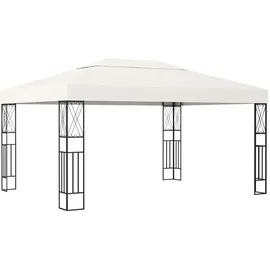 vidaXL Pavillon 3 x 4 m inkl. 4 Seitenteile Creme