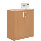 Xora Kommode, Buche, Holzwerkstoff, 2 Fächer, 72x84x36 cm, Wohnzimmer, Kommoden & Sideboards, Kommoden