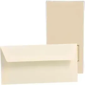 RÖSSLER - Paper Royal Kuvert DIN lang 20 Stück chamois;