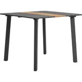 Dehner Montpellier Gartentisch 90 x 90 x 74 cm Dunkelgrau/Braun